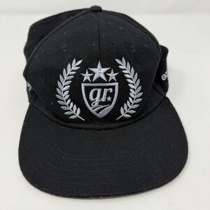 Gold Rush Rally GRX Black Embroidered Logo Snapback Hat New Flat‎ Rim Cap GRX